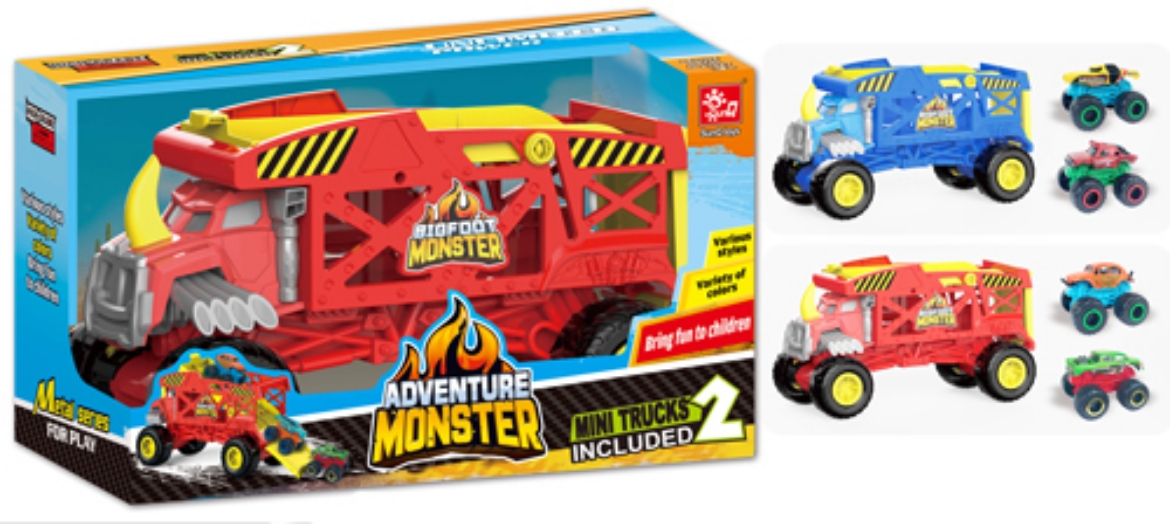 Picture of Monster Truck Carrier with 2 Cars