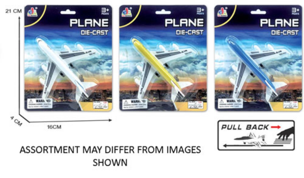 Picture of Aircraft Diecast Pull Back assorted