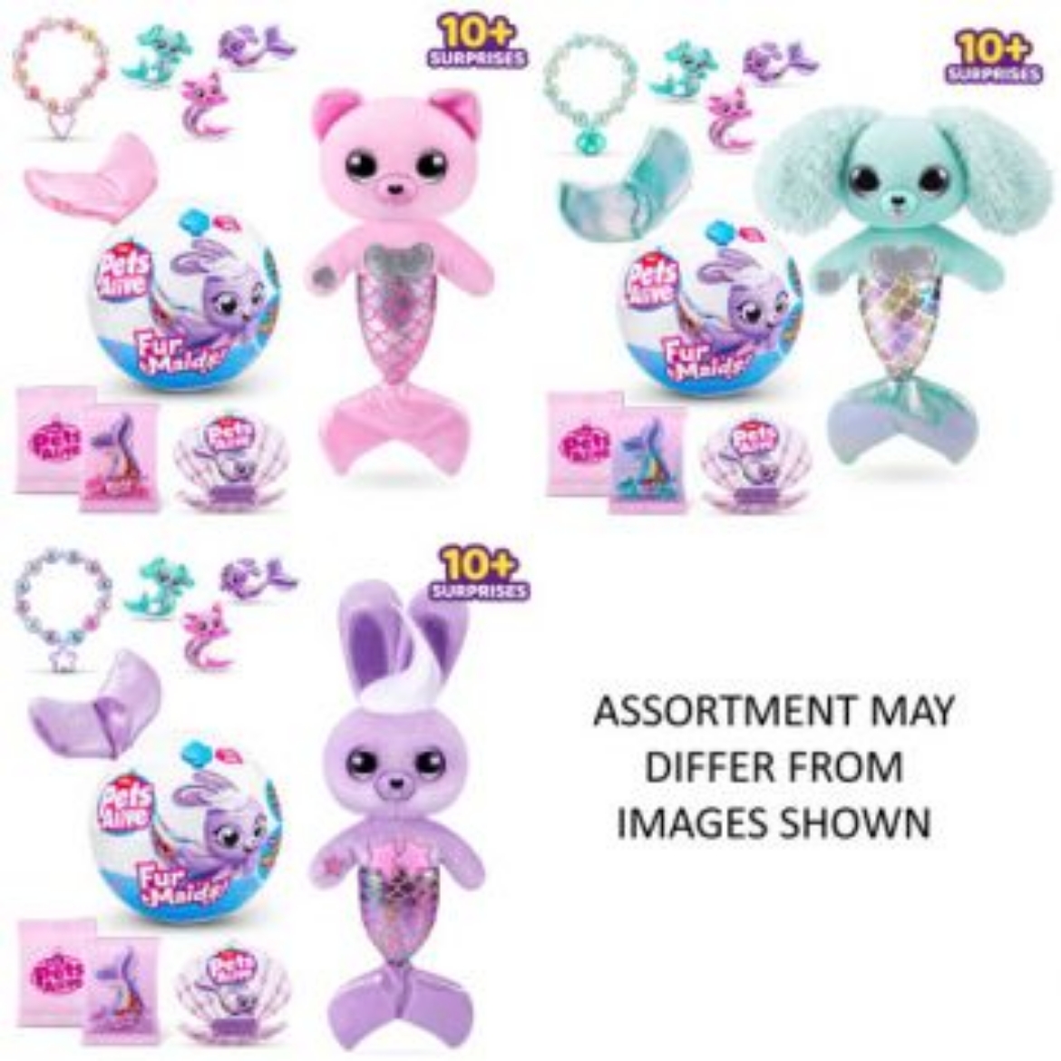 Picture of ZURU Pet's Alive Lights & Sounds Furmaids Series 1 assorted ( was RRP $34.99 )