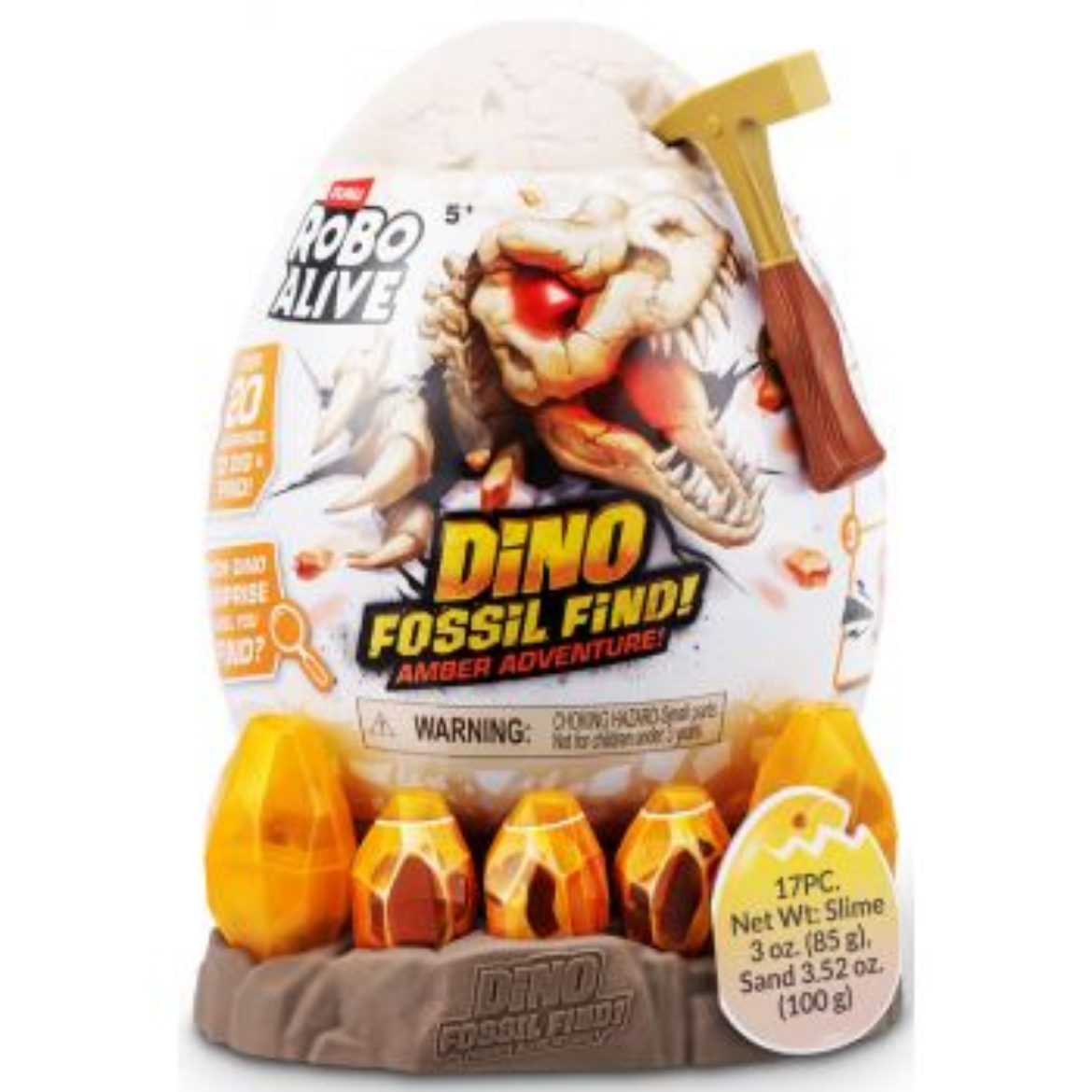 Picture of Zuru Robo Alive Light-Up Dino Fossil Amber Adventure ( was RRP $34.99 )