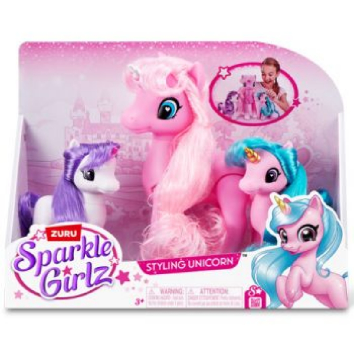 Picture of ZURU Sparkle Girlz Unicorns 3 Pack