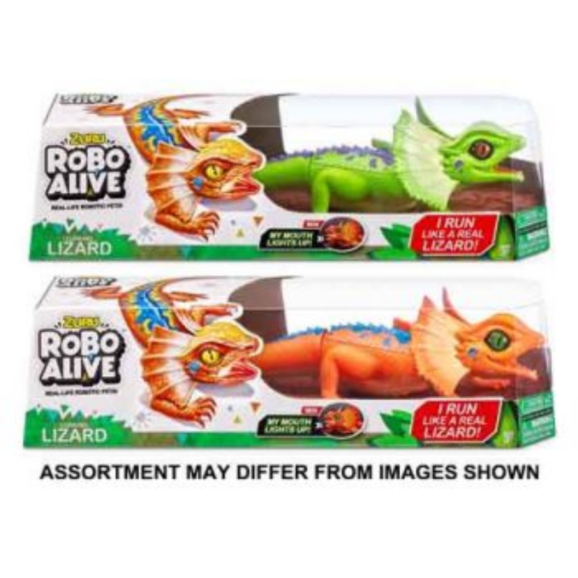 Picture of ZURU Robo Alive Light-Up Frill Neck Lizard assorted