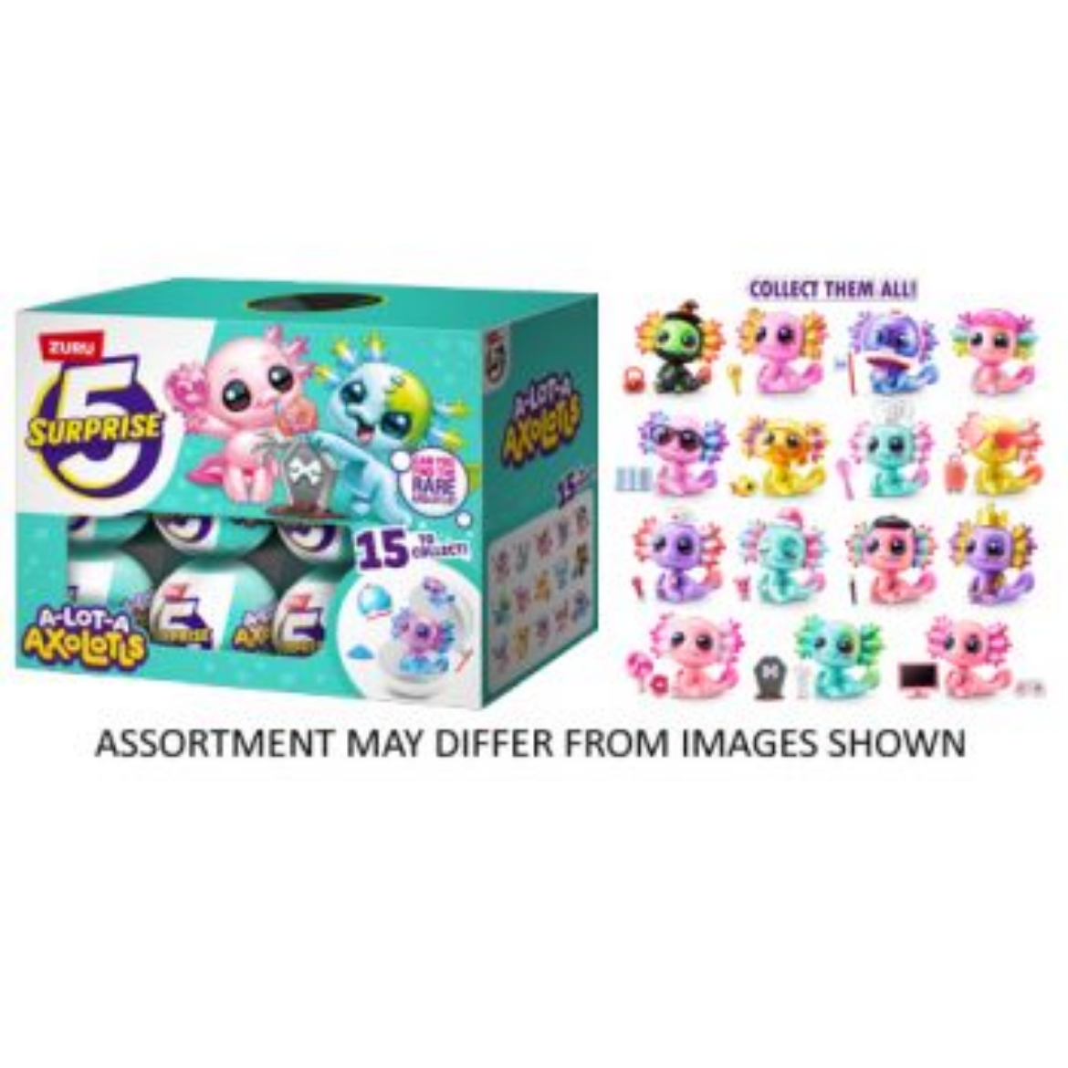 Picture of ZURU 5 Surprise Axolotls assorted ( ONLY SOLD in Display of 27 )