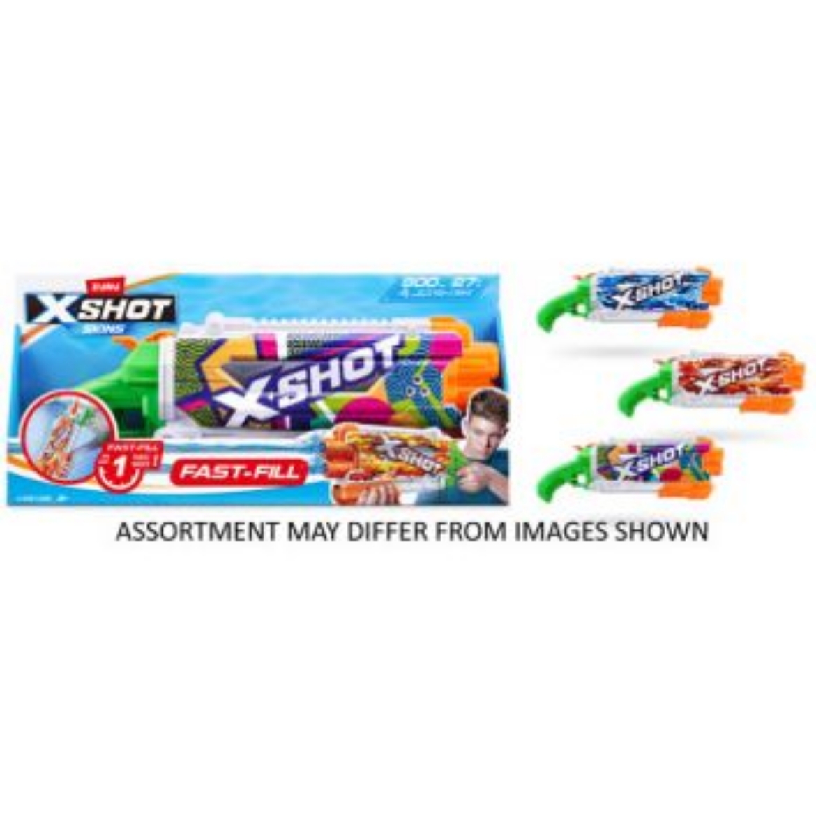 Picture of Zuru XSHOT Fast Fill Skins Water Gun - Pump Action Assorted