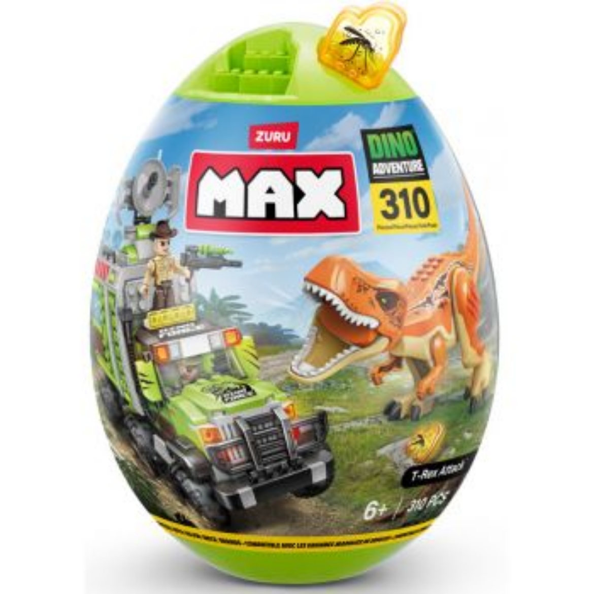 Picture of ZURU MAX Build Dino Escape Egg Capsule 310 Bricks