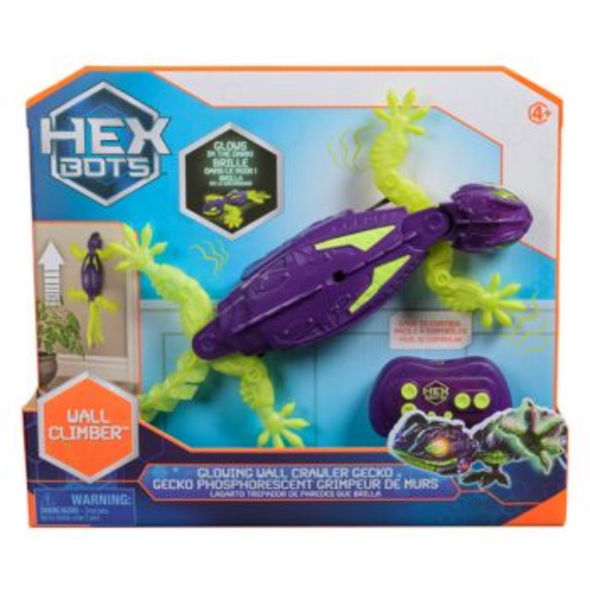 Picture of Hex Bots Glow in the Dark Gecko Wall Crawler