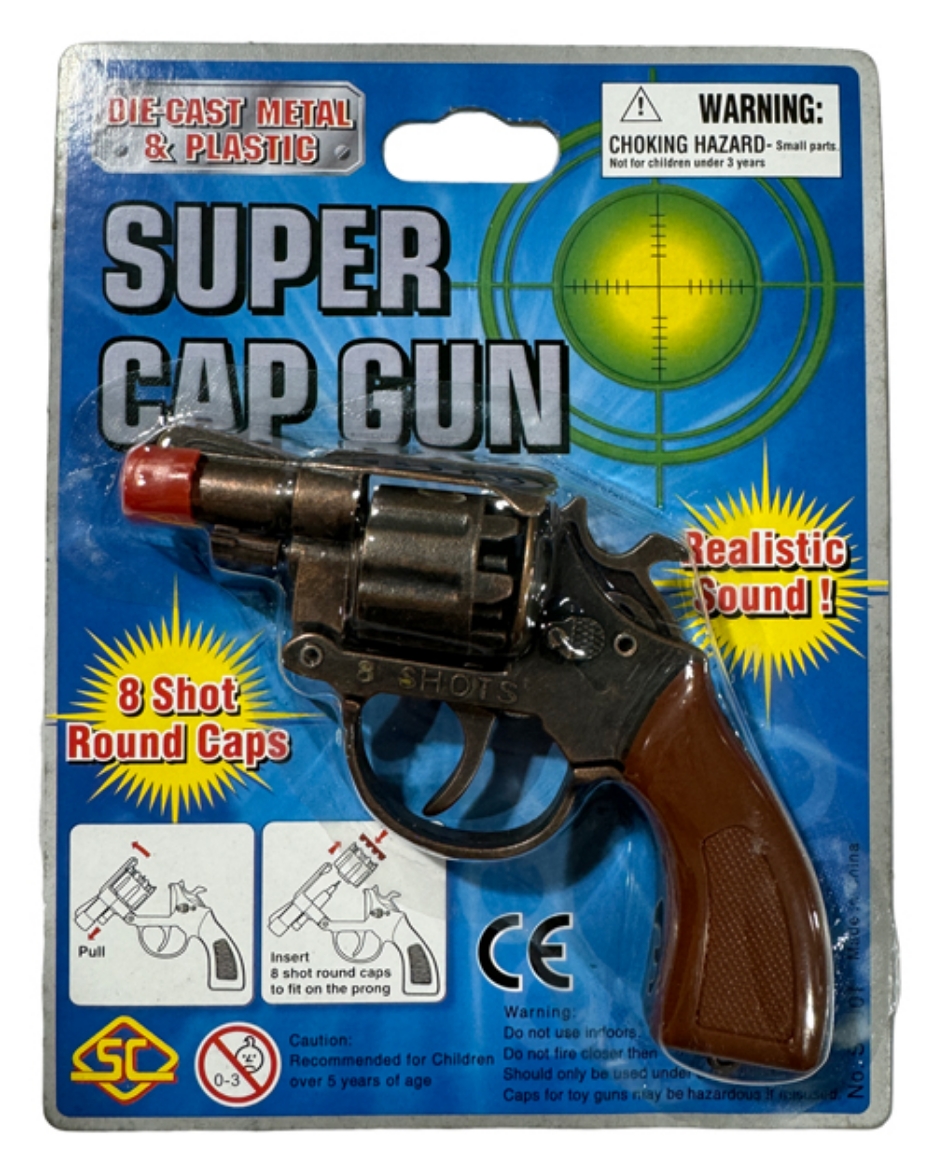 Picture of Gun 8 Shot Diecast 4.25" Revolver Pistol