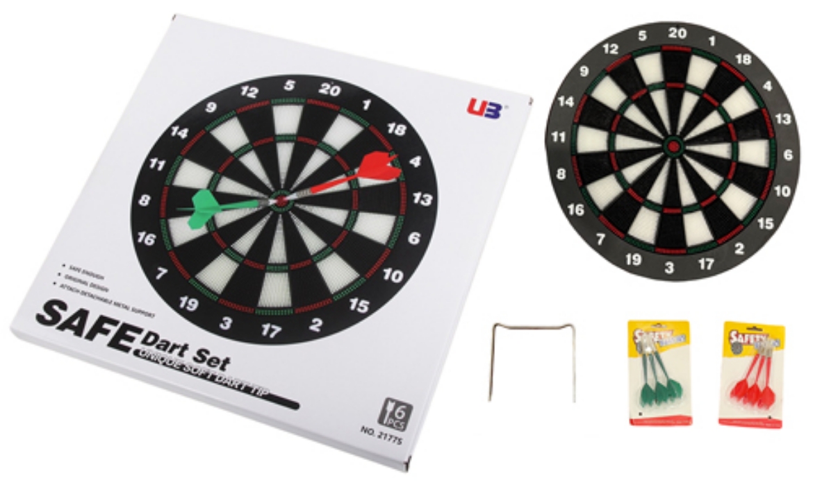Picture of Dart Board Set Soft Tip with 6 Darts