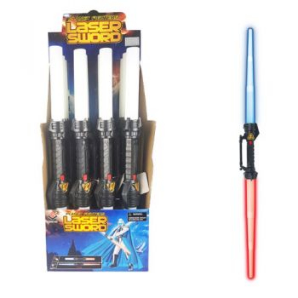 Picture of Laser Sword Handle Grip - Twin Rectractable Lights & Sounds ( ONLY SOLD in Display of 12 ) ( was RRP $14.99 )
