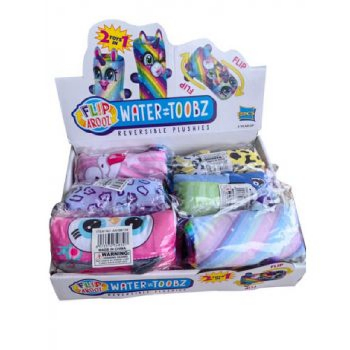 Picture of 2-1 Water Toobz Reversible Plushies assorted ( ONLY SOLD in Display of 12 ) ( was RRP $9.99 )