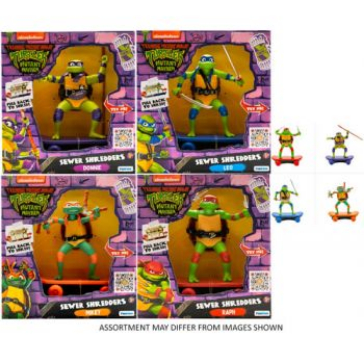 Picture of Teenage Mutant Ninja Turtles Sewer Shredders MOVIE assorted ( ONLY SOLD in Carton of 4 ) ( was RRP $19.99 )