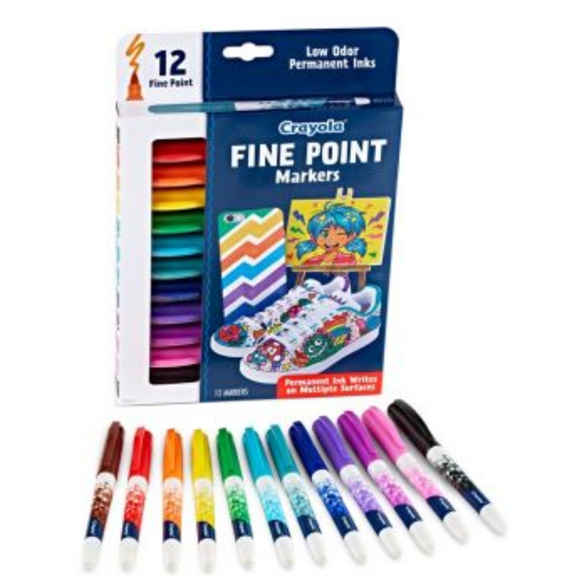 Picture of Crayola 12pk Fine Line Point Markers