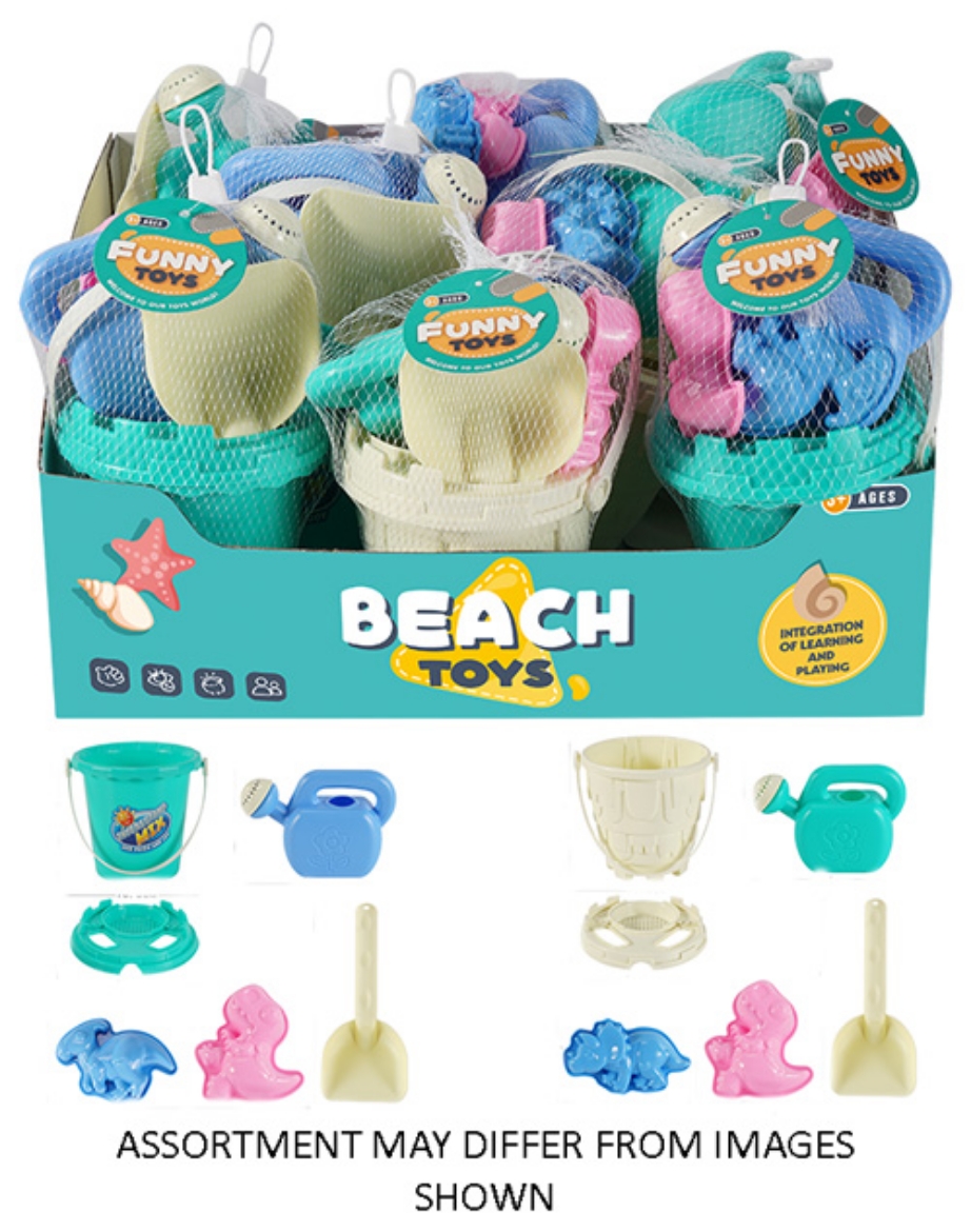 Picture of Beach Bucket Castle Set 14cm  (ONLY SOLD in Display of 8 )
