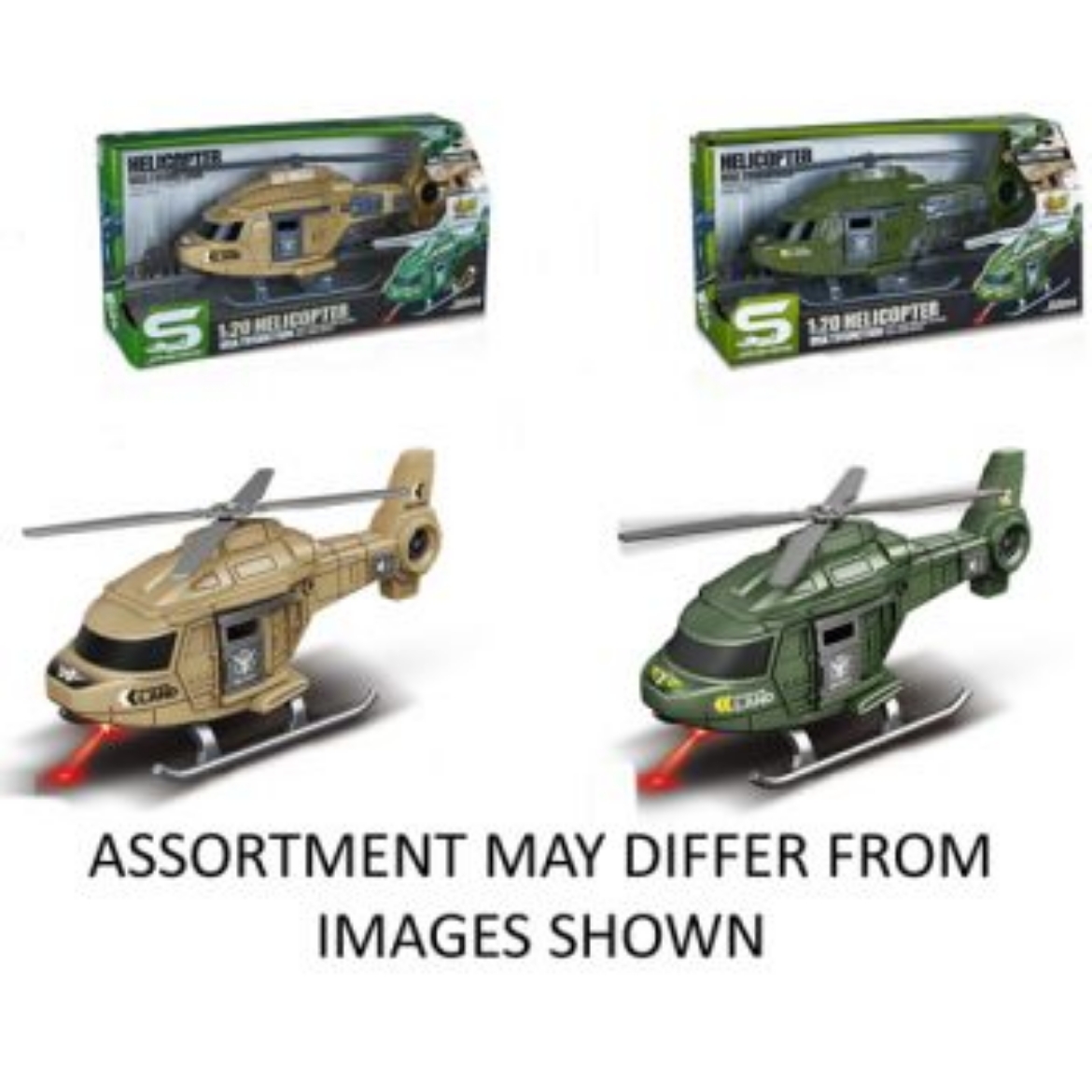 Picture of Military Helicopter 1:20 with Lights & Sounds assorted