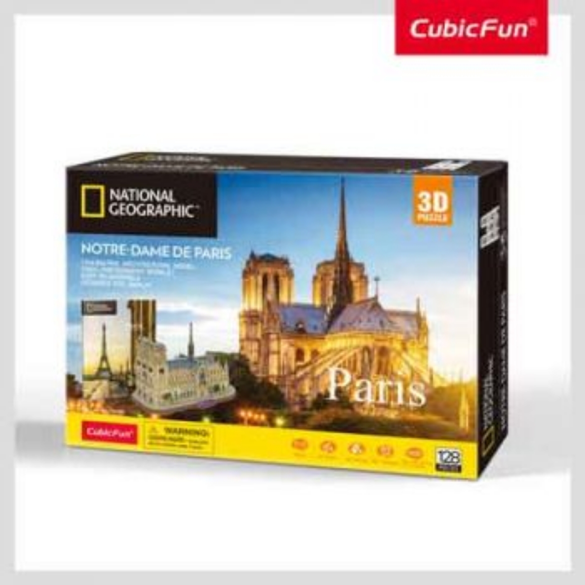 Picture of National Geographic 3D Puzzles Paris - Notre Dame 128pc