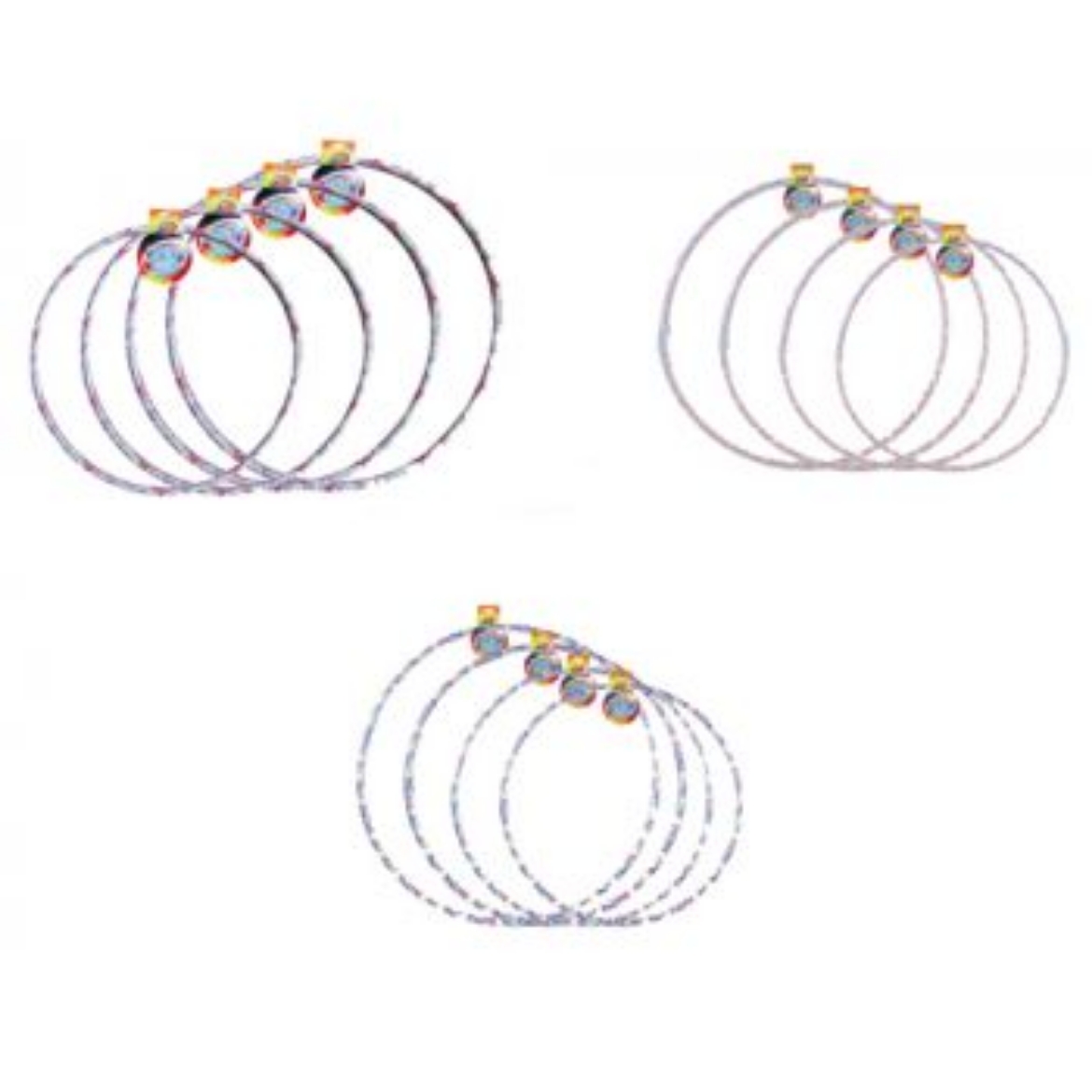 Picture of Hip Hoops assorted sizes ( ONLY SOLD in Display of 24 )