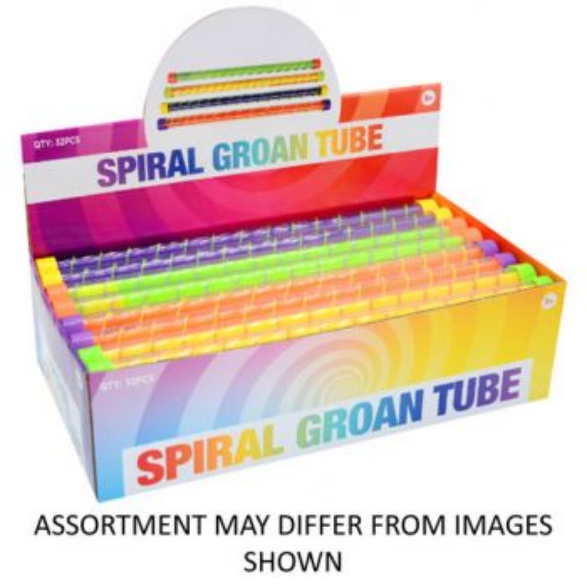 Picture of Spiral Groan Tube assorted ( ONLY SOLD in Display of 32  )