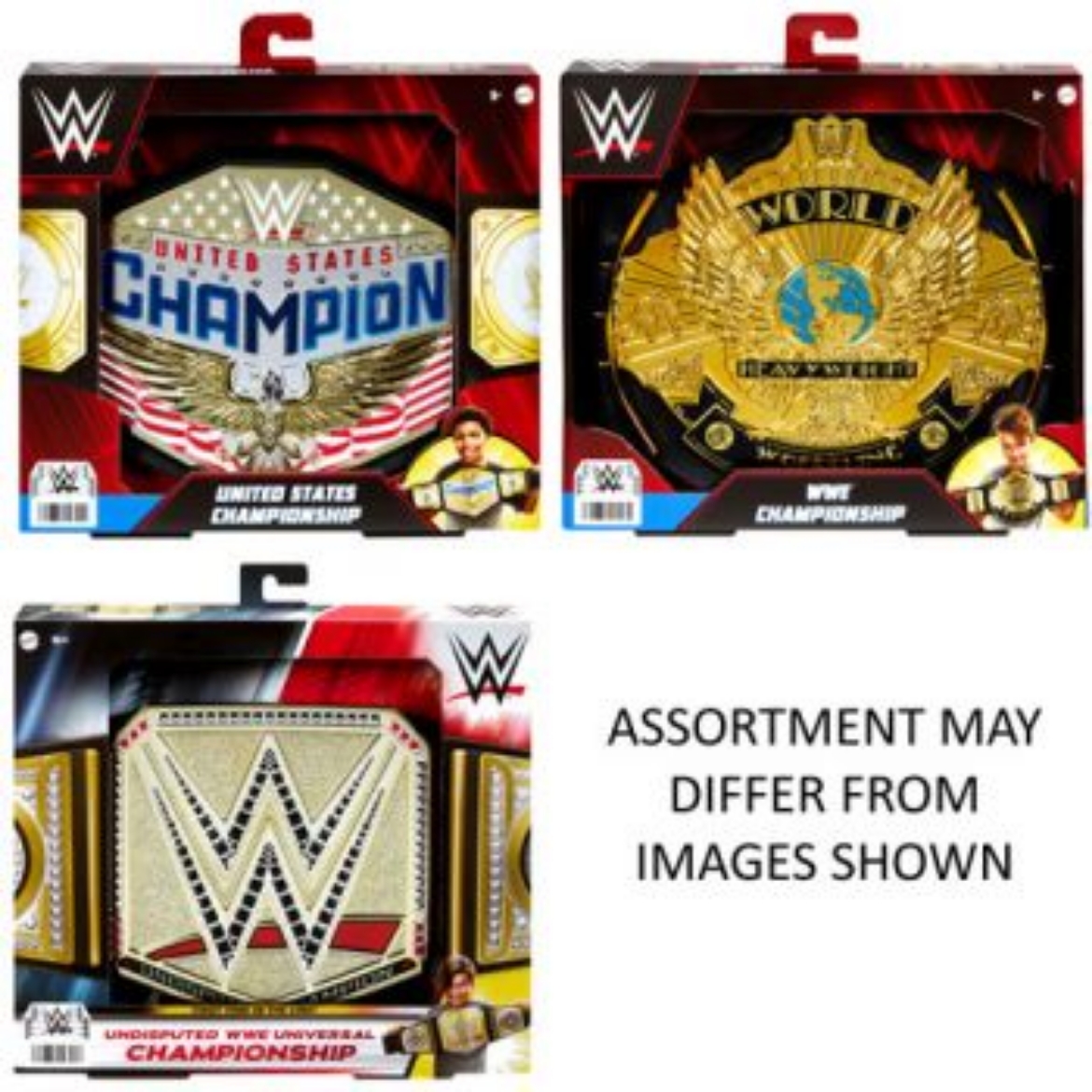 Picture of WWE Championship Belt assorted ( ONLY SOLD in Carton of 4 )
