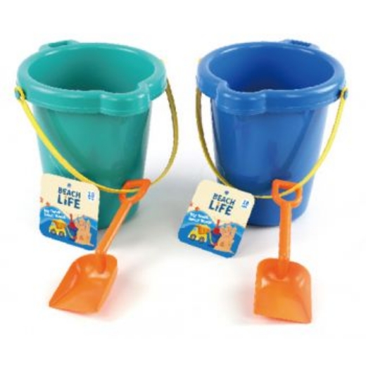 Picture of Beach Bucket Round 19cm with Spade