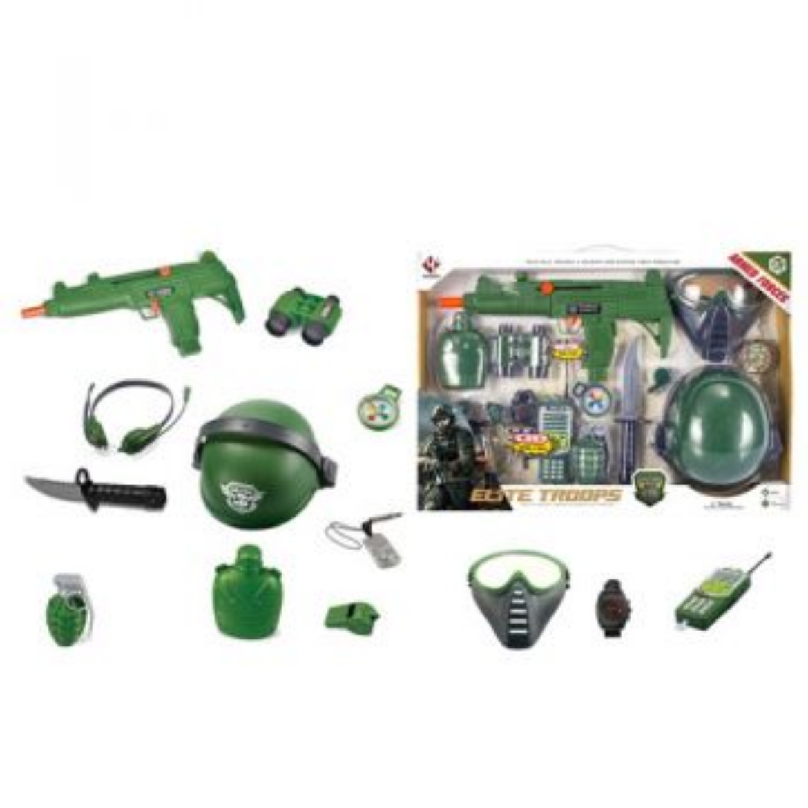 Picture of Elite Troops Weapon Playset w/Helmet 14pc