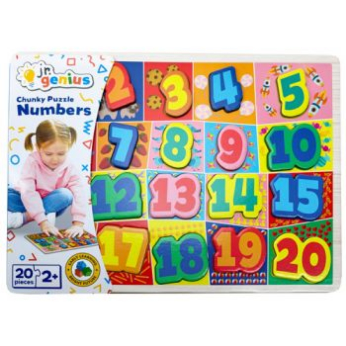 Picture of Jr.Genius Chunky Puzzle - Numbers 20pce