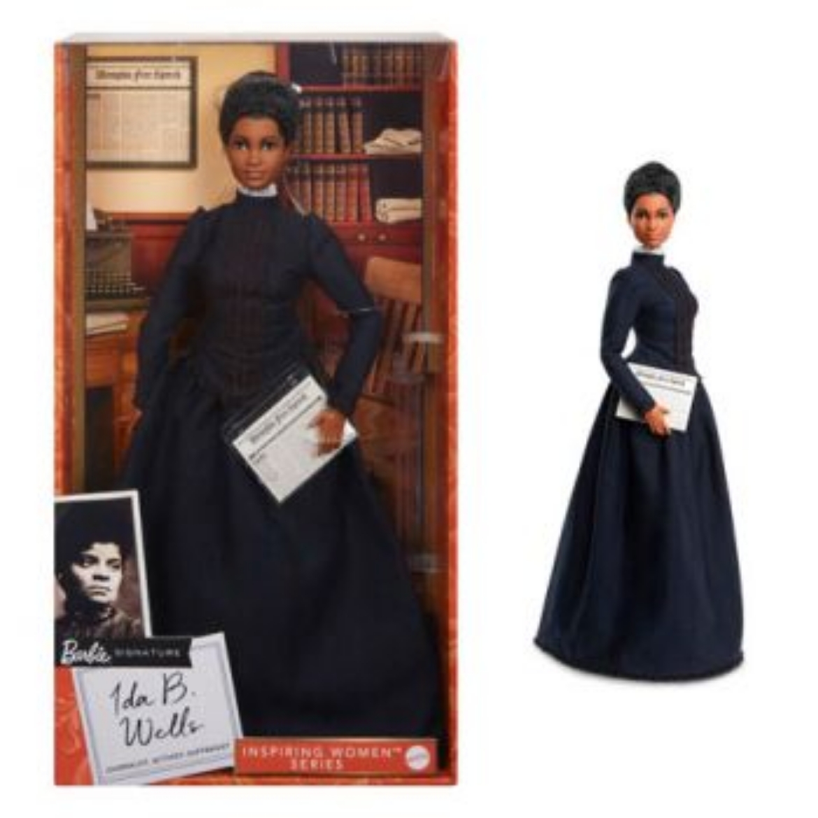 Picture of Barbie Signature Ida B. Wells Inspiring Woman Doll ( was RRP $89.99 )