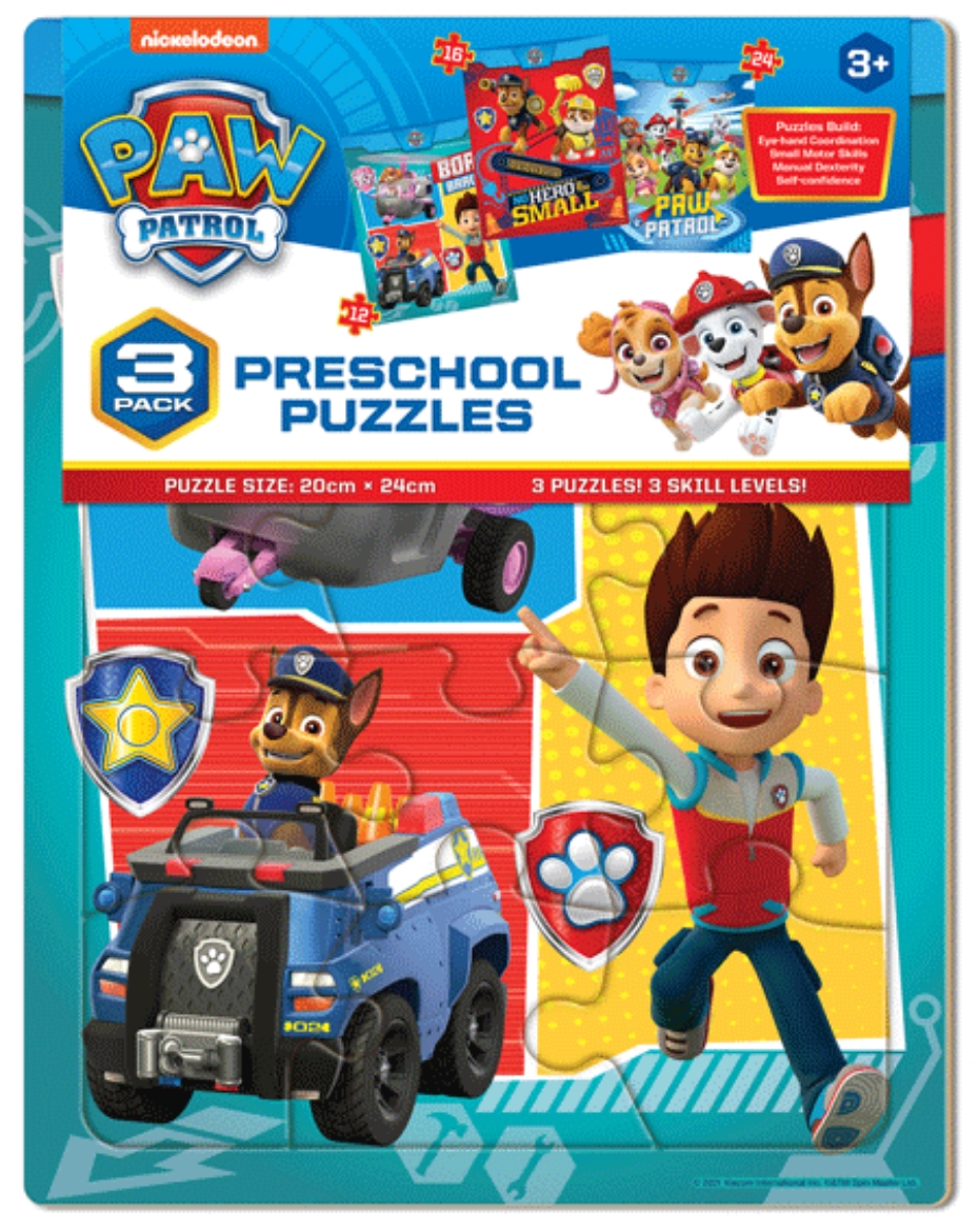 Picture of Paw Patrol 3 Pack Frame Tray Puzzles