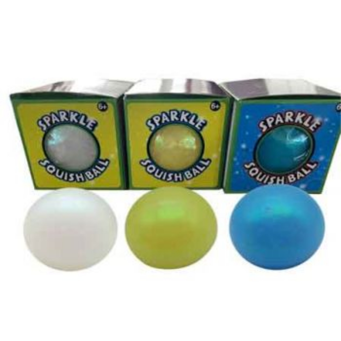 Picture of Sparkle Squish Ball 10cm assorted ( ONLY SOLD in Display of 12 )