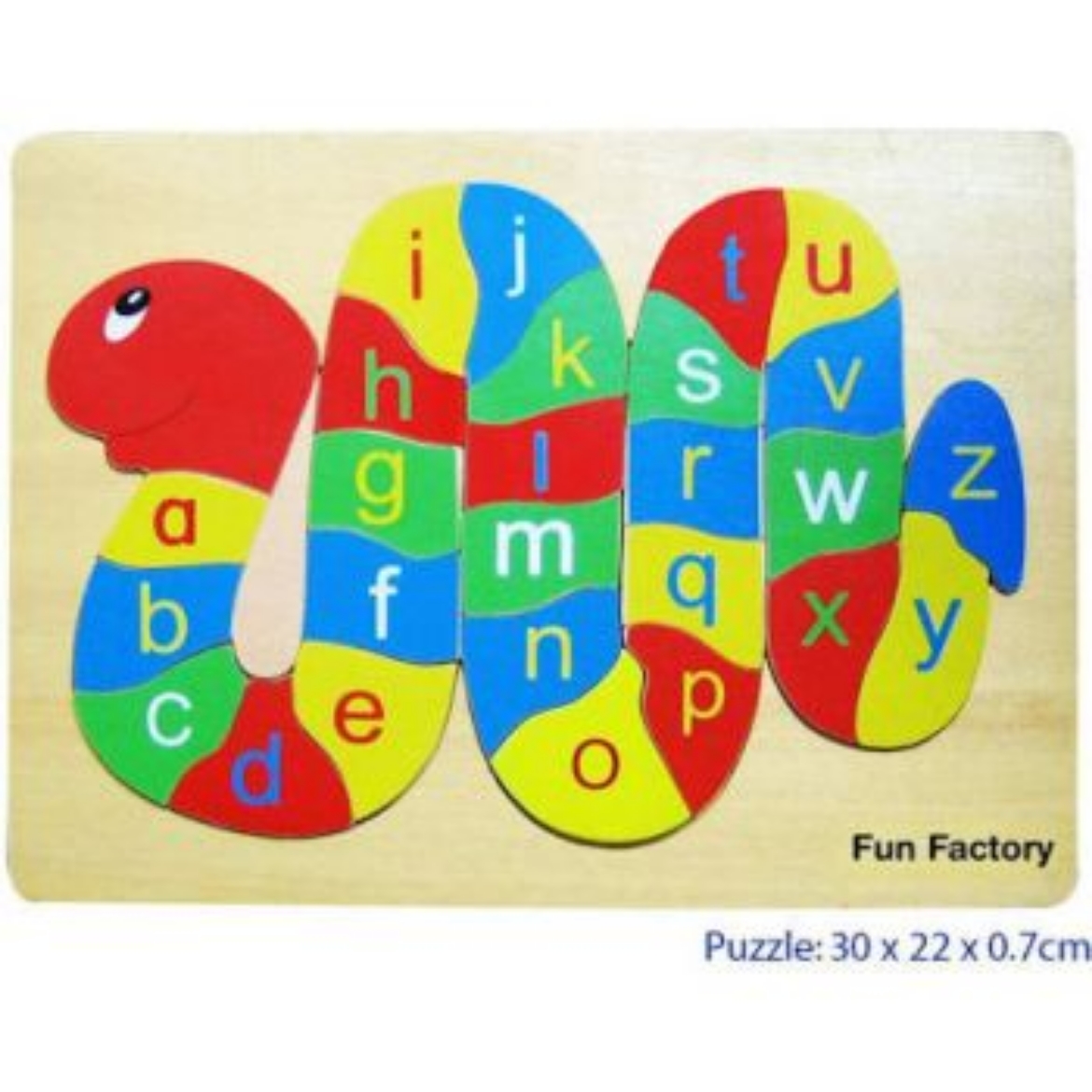 Picture of Fun Factory Wooden Puzzle Alphabet Snake