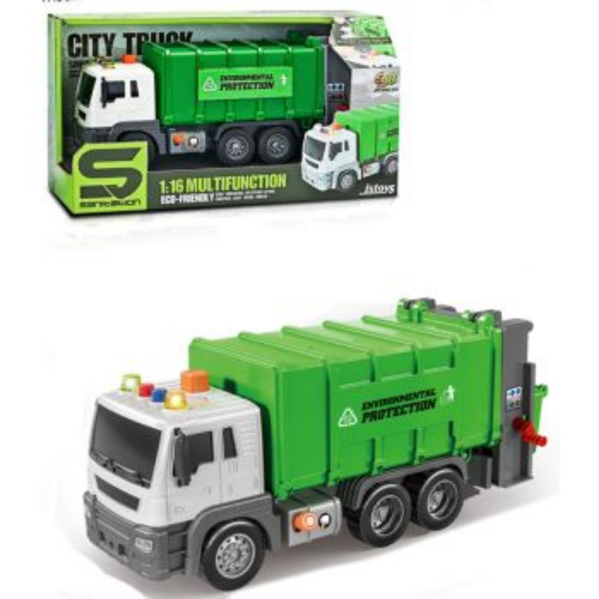 Picture of Garbage Truck 1:16 Multifunctional 26cm with Lights & Sounds