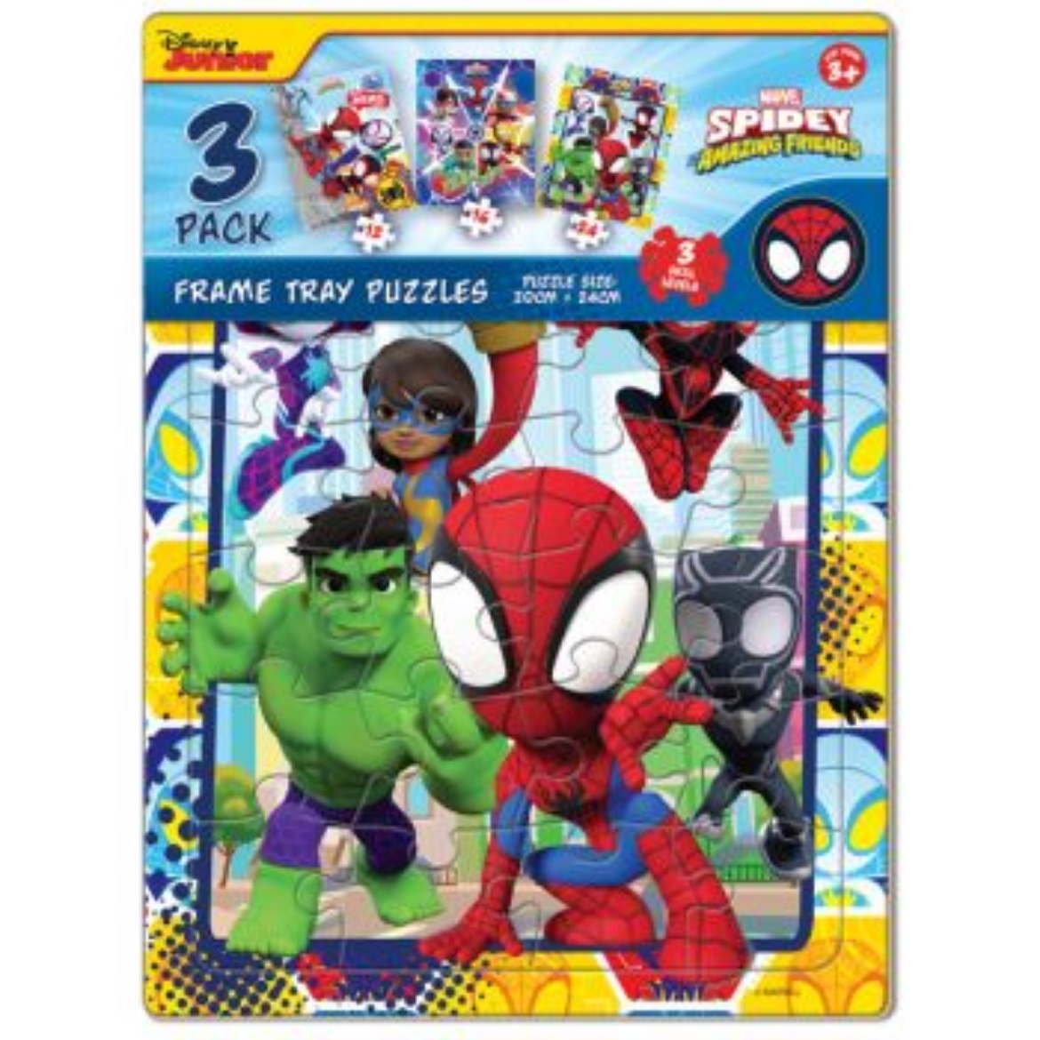 Picture of Spidey and His Amazing Friends 3 Pack Frame Tray Puzzles