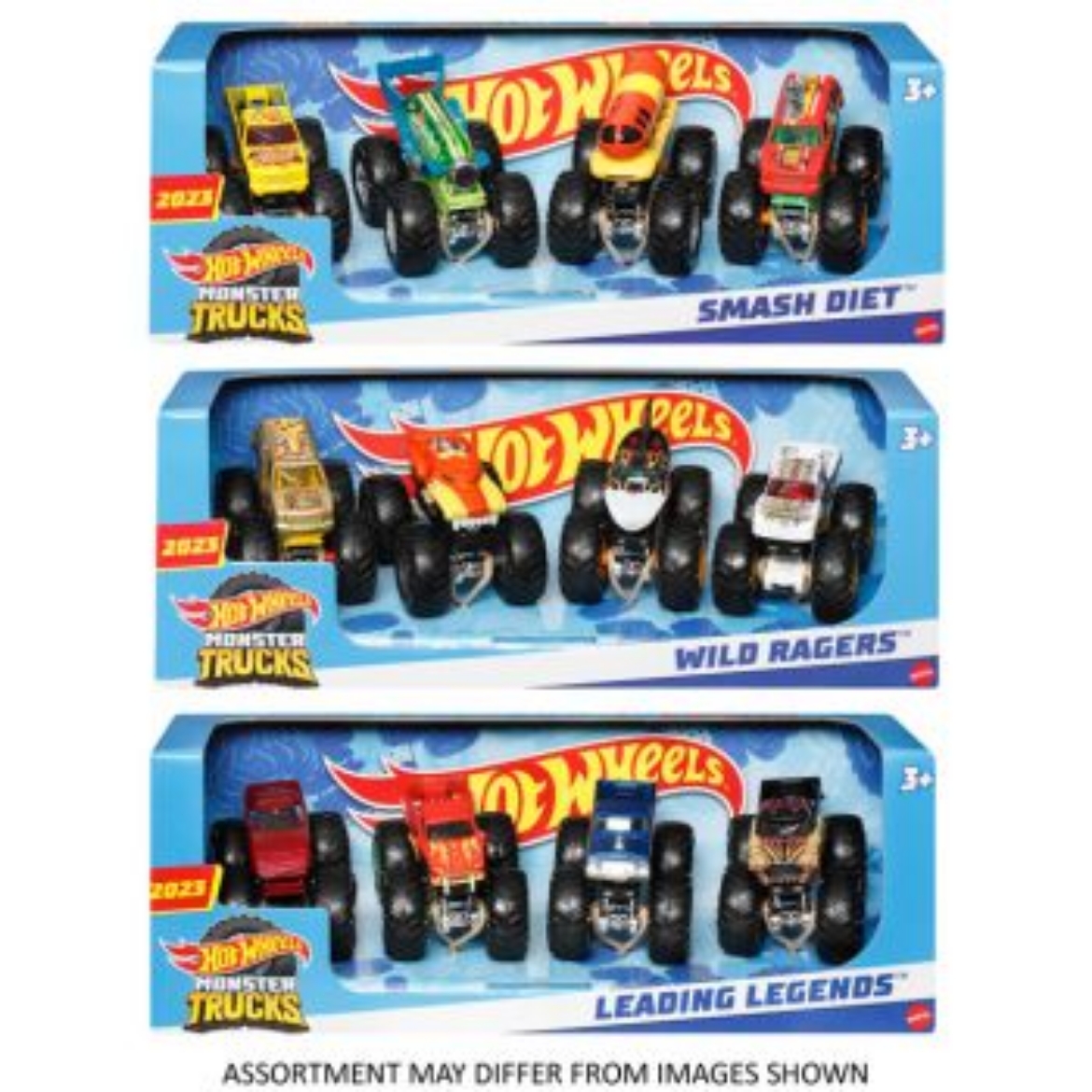 Picture of Hot Wheels Monster Trucks 1:64 4 Pack assorted