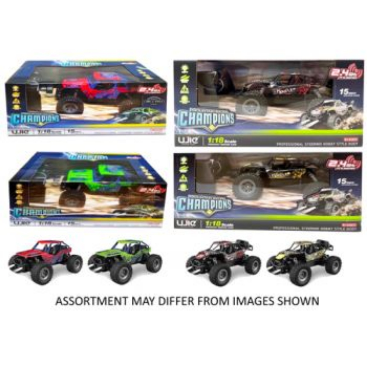 Picture of Radio Control 1:18 Off Road Vehicle with Lights 2.4Ghz assorted