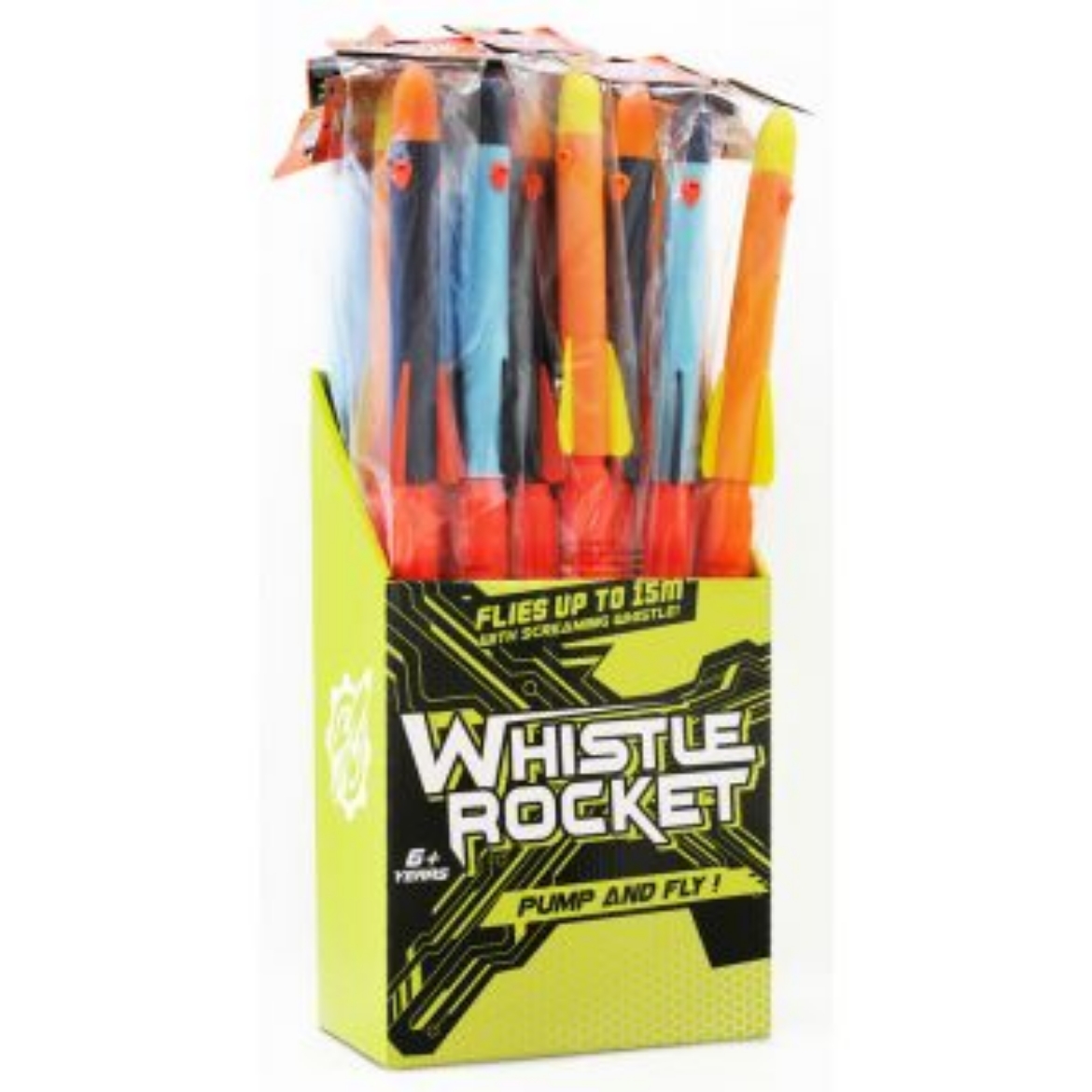 Picture of Stunt Flyer Hand Pump Whistle Rocket assorted ( ONLY SOLD in Display of 24 )