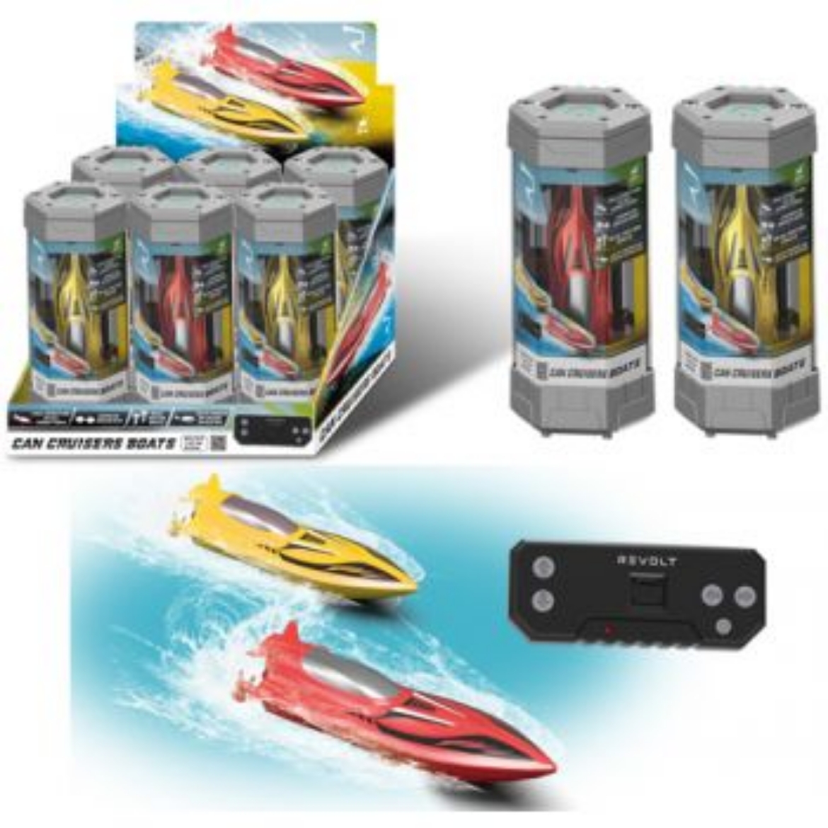 Picture of Revolt Radio Control Can Cruisers - BOATS ( ONLY SOLD in Display of 6 )