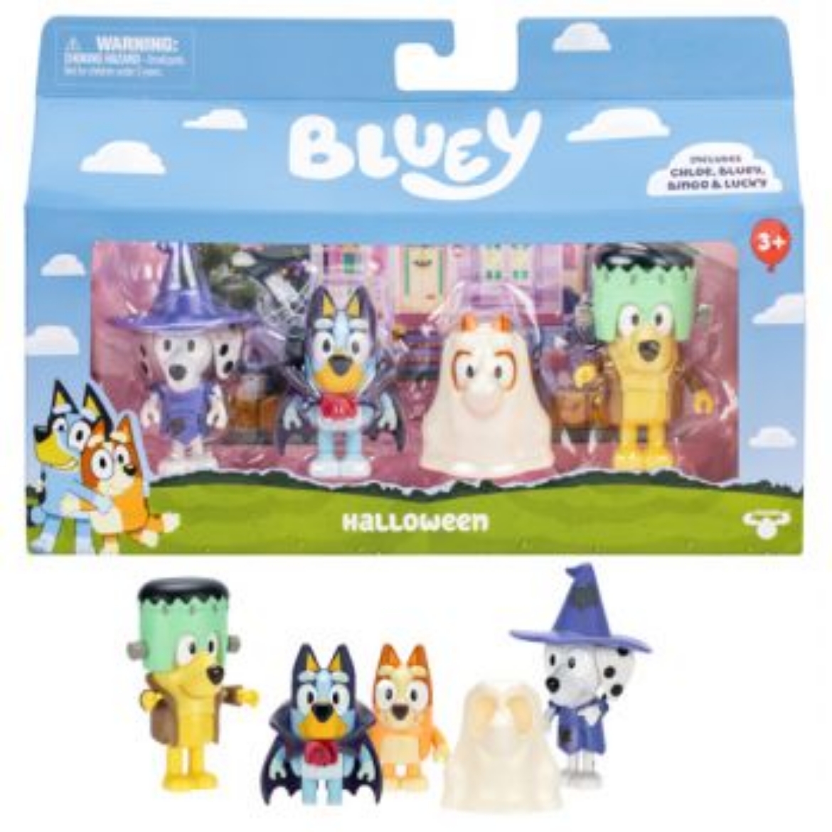 Picture of Bluey Halloween 4pk Figure Set