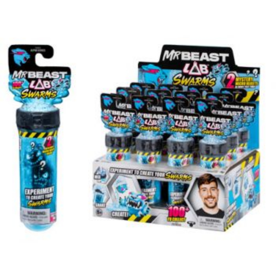 Picture of Mr Beast Lab Swarms Test Tube 2 Pack assorted ( ONLY SOLD in Display of 12 ) ( was RRP $11.99 )