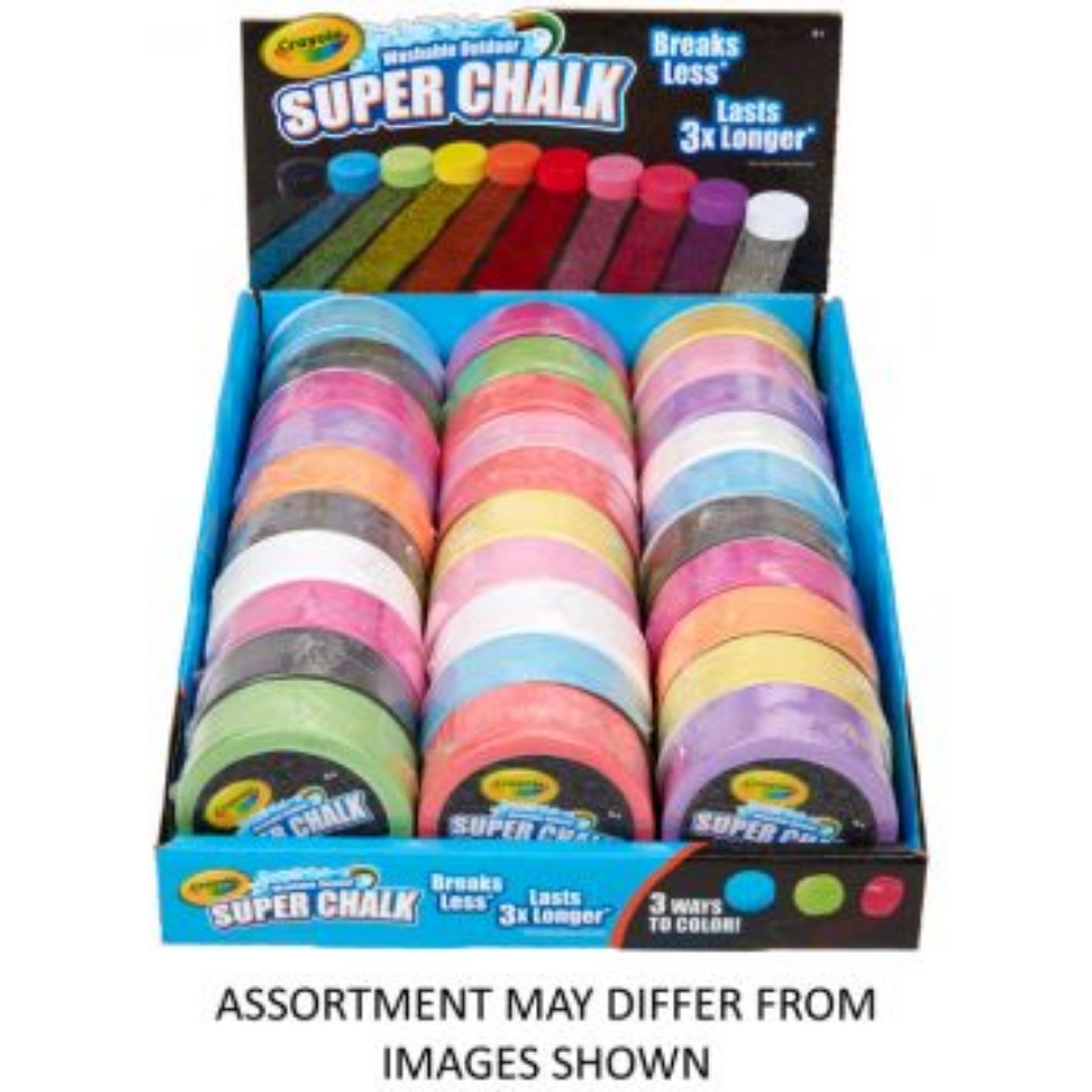 Picture of Crayola Superchalk assorted ( ONLY SOLD in Display of 30 )