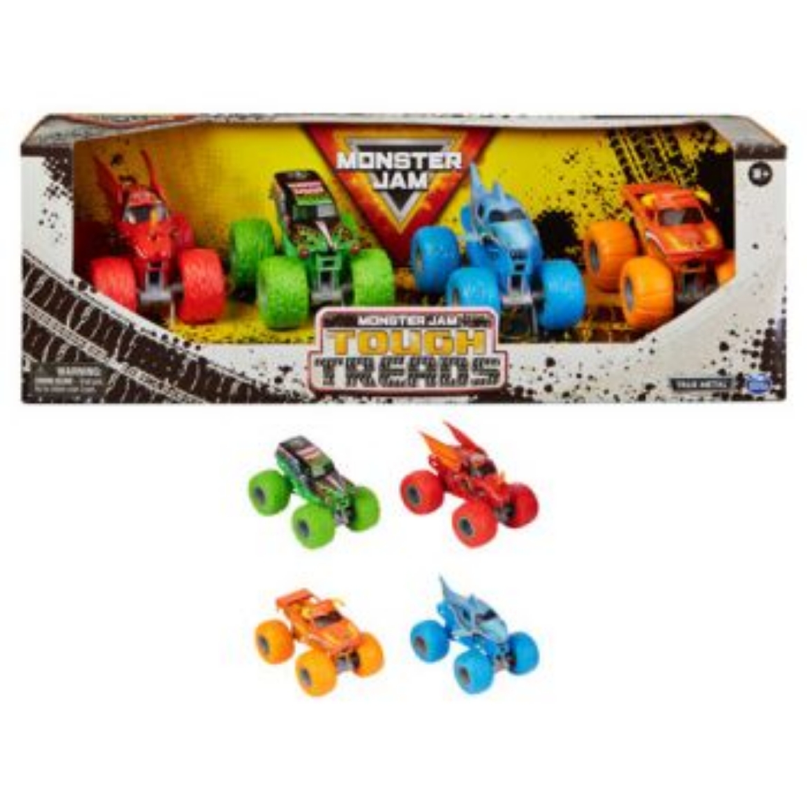 Picture of Monster Jam 1:64 Diecast 4 Pack Tough Treads