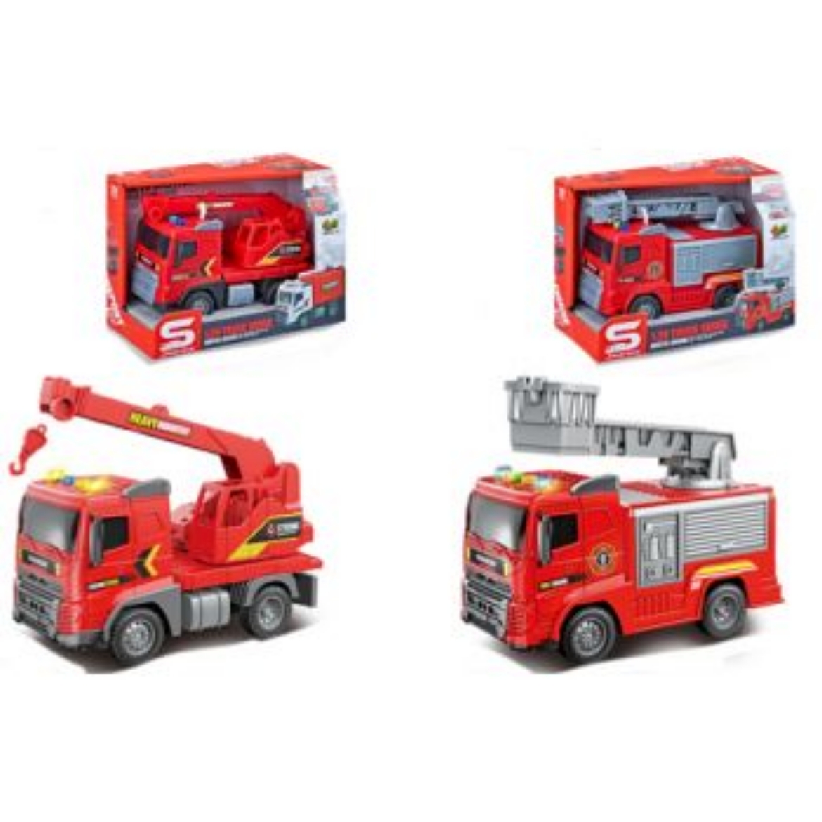 Picture of Friction Fire Truck 18cm with Lights & Sounds assorted