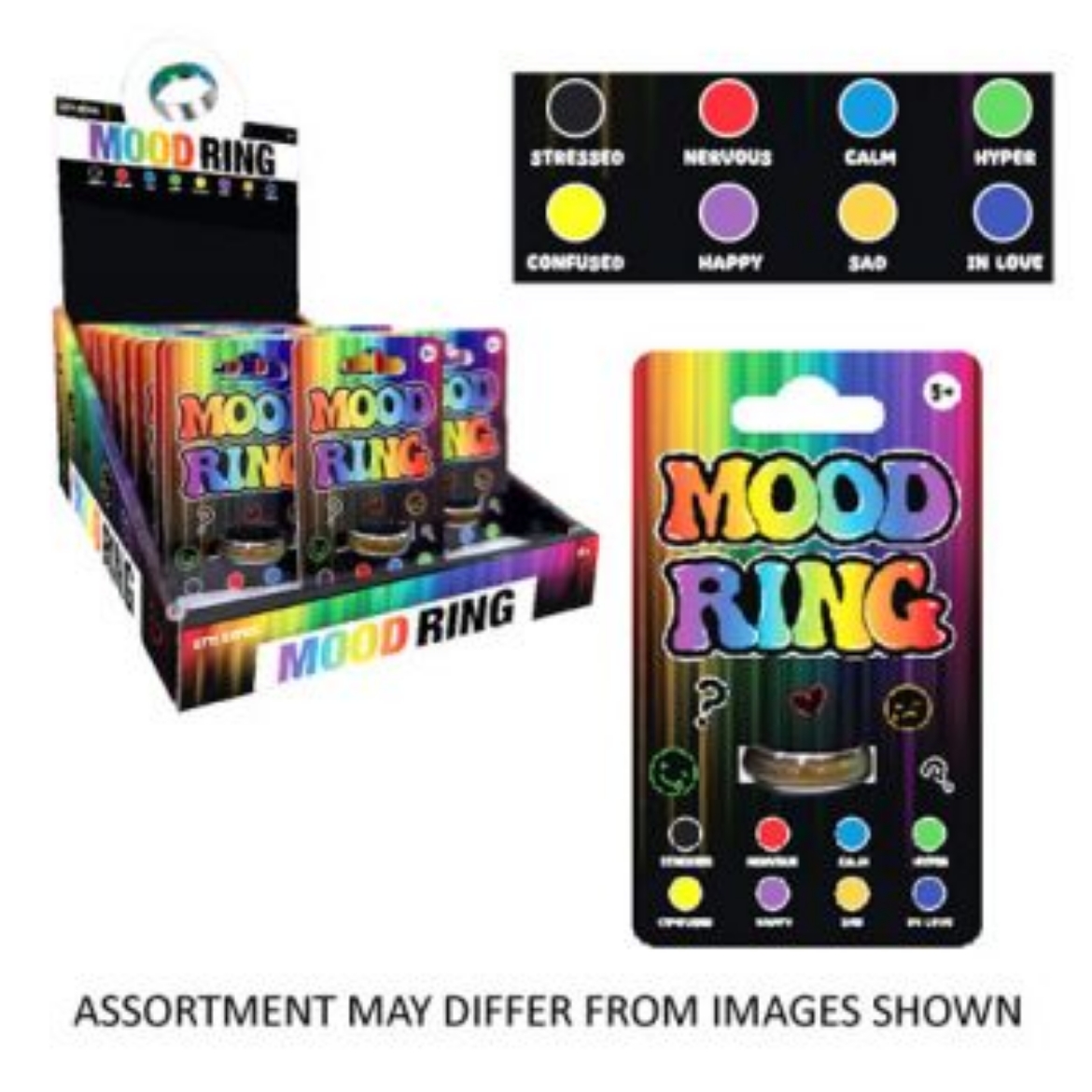 Picture of Mood Ring on Card assorted ( ONLY SOLD in Display of 24 )