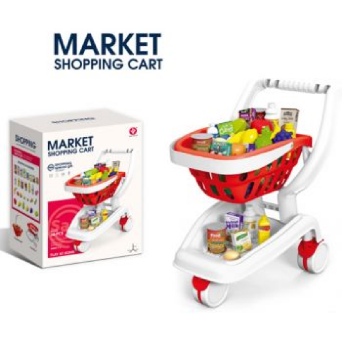 Picture of Shopping Cart Playset 36pc