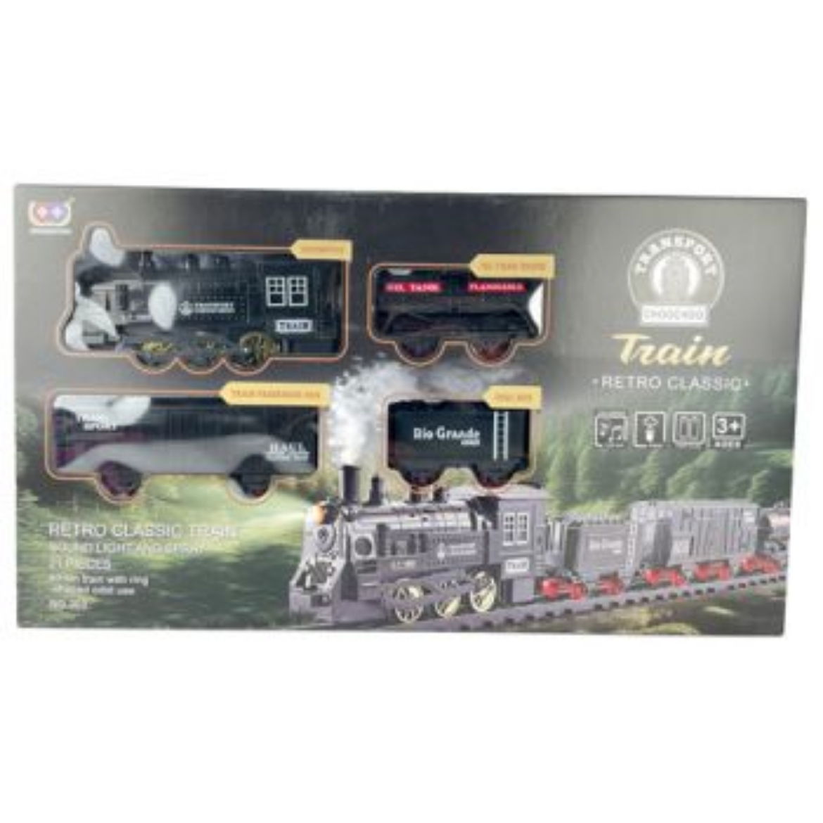 Picture of Retro Steam Train Set Electric with Lights & Sounds