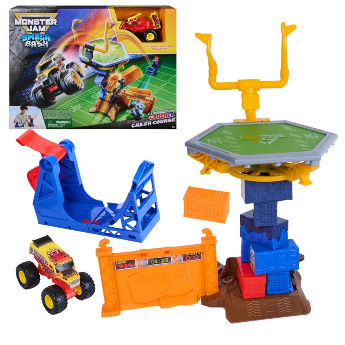 Picture of Monster Jam ash & Bash 1:64 Crash Course Playset