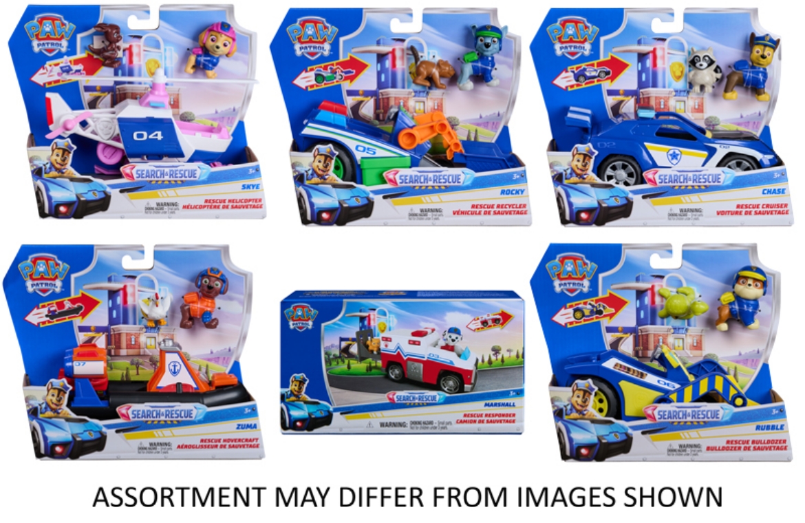 Picture of PAW Patrol Search & Rescue Themed Vehicles assorted ( ONLY SOLD in Carton of 6 )