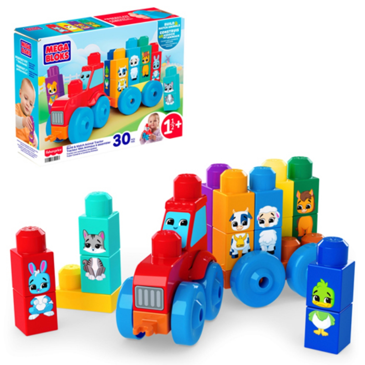 Picture of Mega Bloks Build & Match Animal Tractor