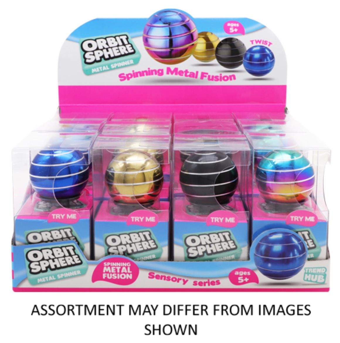 Picture of Trend Hub Orbit Sphere assorted ( ONLY SOLD in Display of 12 )