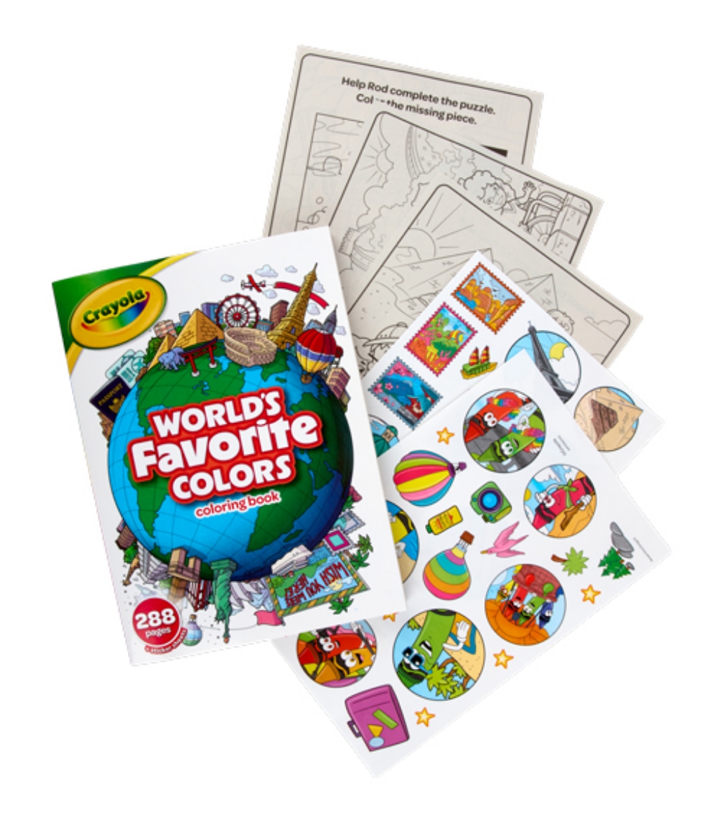 Picture of Crayola 288pg World's Favorite Colors Coloring Book