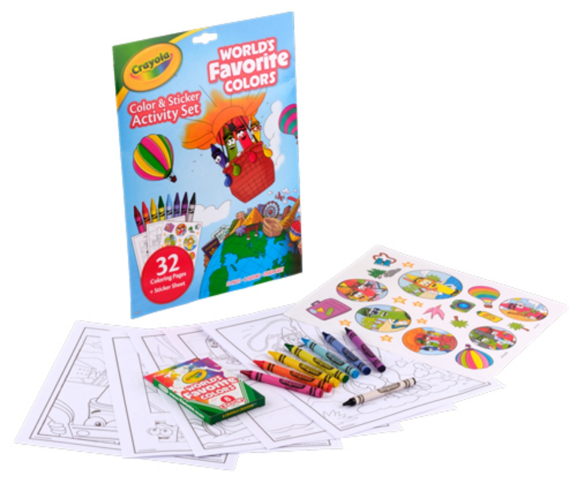 Picture of Crayola World's Favorite Colors Color & Sticker Activity Set