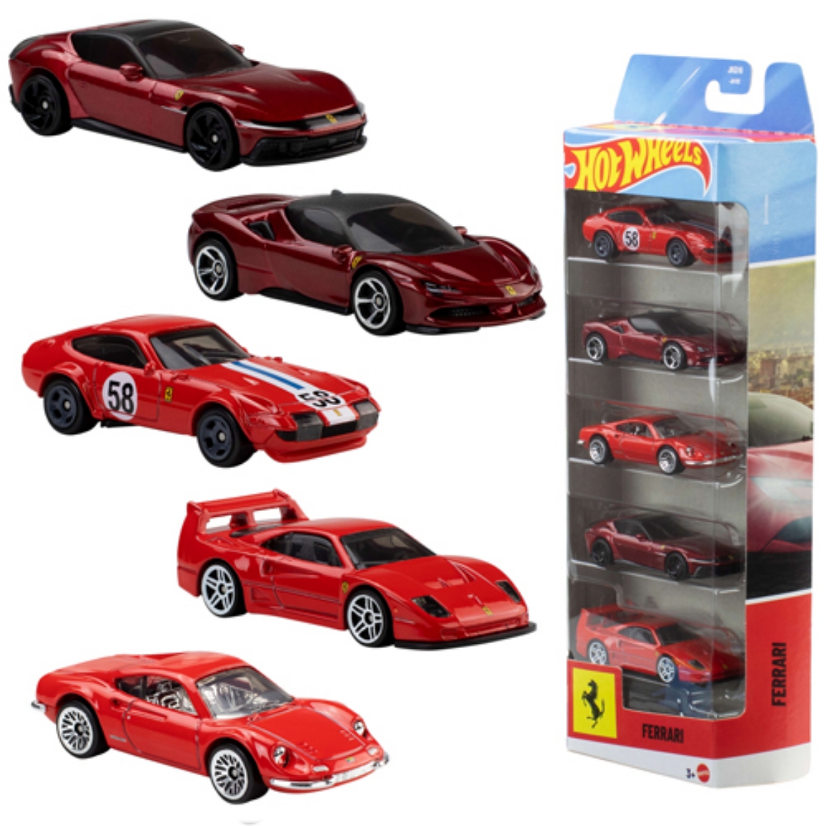 Picture of Hot Wheels  "Rosso" 5-Pack - F1